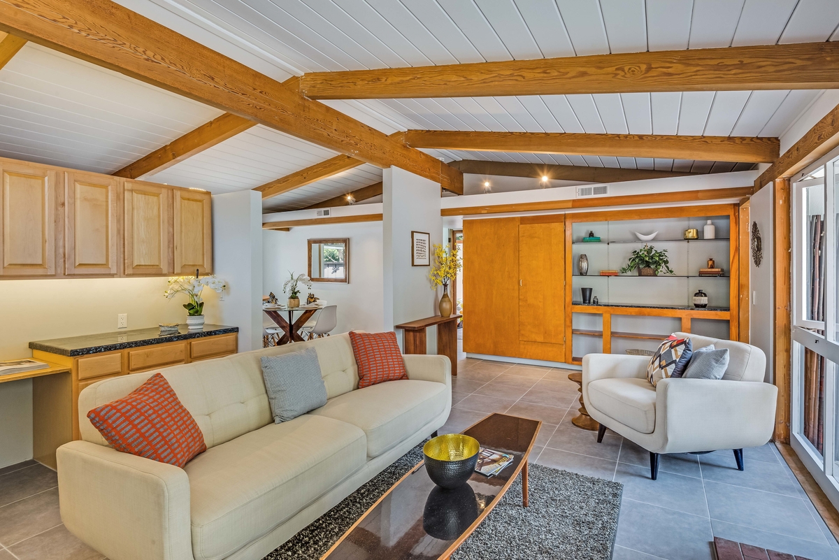 Living room, Cliff May Rancho